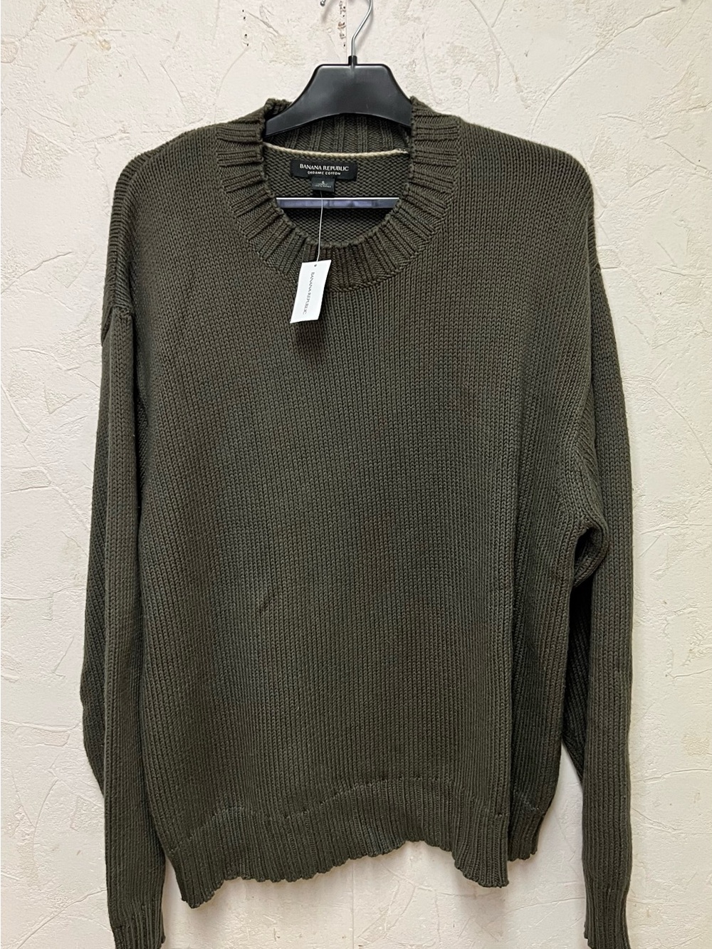 Banana Republic Olive Green Crewneck Sweater Sz S